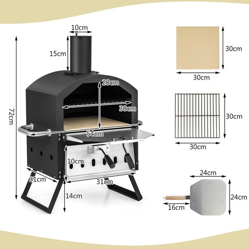 Layer outside pizza oven - 2-layer,