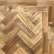 CHEAP INDONESIAN TEAK FLOORING SOLID PARQUET HERRINGBONE 230 X 70 X 20mm
