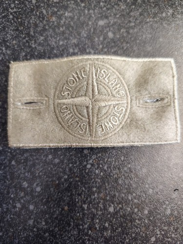 Stone island beige badge - badge,