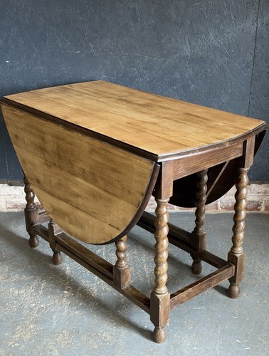 Vintage oak drop leaf - oak, dining