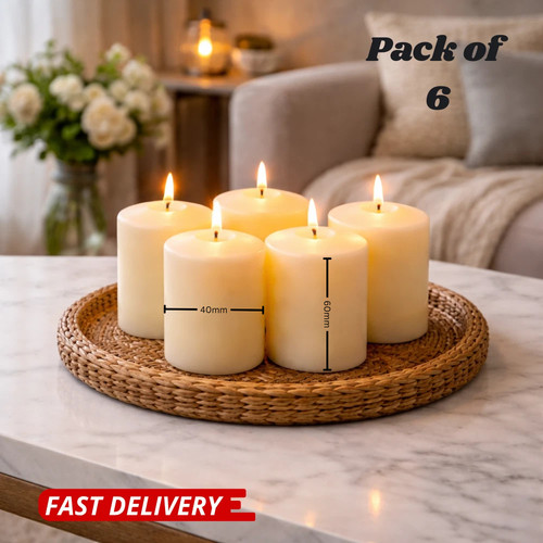 Pack pillar candles - pack, 6
