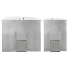 Coal Storage Bunker Galvanised Steel Metal Rust & Rodent Proof Wood Fire