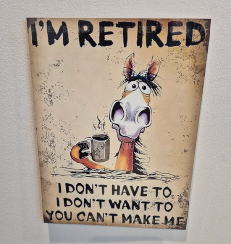 Retired metal tin wall - metal,
