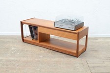 A MID CENTURY TEAK MEDIA UNIT