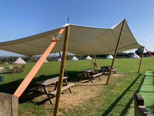 12m refurb stretch tent - 5m,