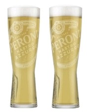 2 X Peroni Signature half Pint Glasses Brand New 