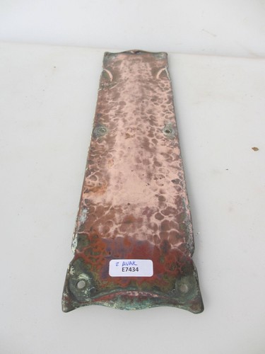 Victorian copper finger plate - victorian,