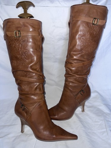Vintage bronx tooled leather - tooled,