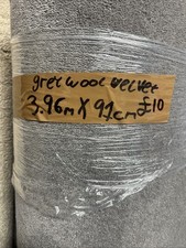 Carpet offcut Grey wool Velvet