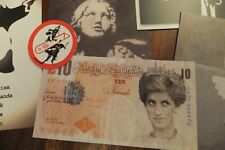 Banksy Cut & Run Original Di-Faced Tenner, One Random postcard & Rat Sticker