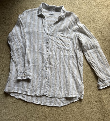 Striped 100 linen - striped, 100%