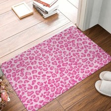 Pink Leopard Print Doormat