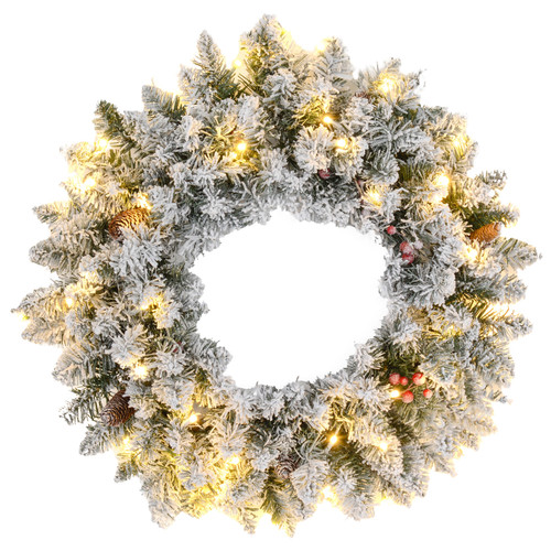60cm flocked christmas - 60cm,