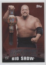 2010 Topps WWE Material Unified Championship Belt Puzzle Back Big Show