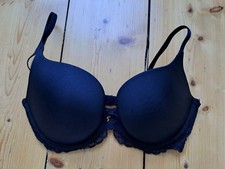 Gossard Superboost Lace Padded Tshirt Black Bra 32DD - Excellent Condition