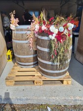 1 x Decorative wine/whiskey Barrel, Pub Garden, Display. Home Bar. Shelves. 