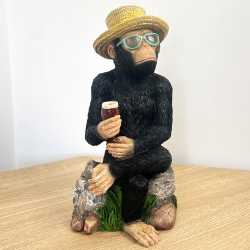 Monkey ornament large statue - ornament,