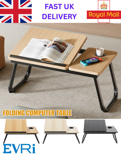 Folding laptop table bed desk - table,