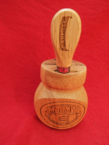 Marmite advertising wooden - marmite,