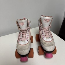 SFR Rio Roller Skates White &  Pink Size UK 2