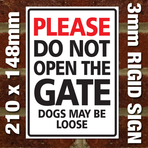Please not open - open, dogs