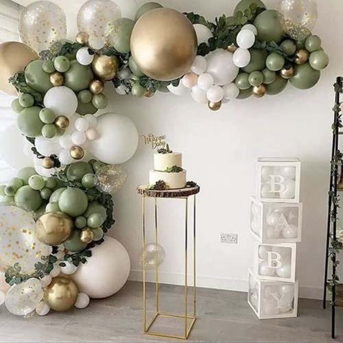 Sage green balloon arch - green,