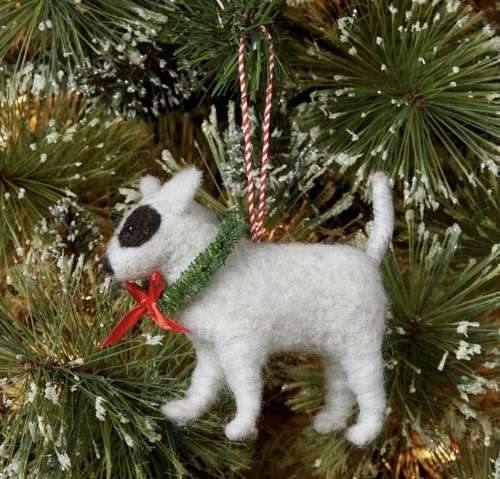 Bull terrier dog ornament - terrier,