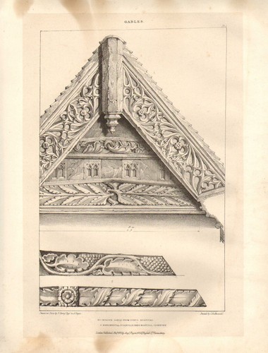 1831 pugin ornamental gables - pugin's,