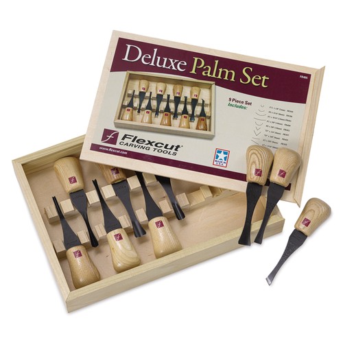 Flexcut deluxe palm set - deluxe,