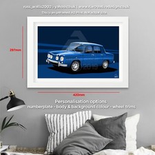 Renault R8 Gordini  Poster
