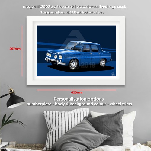 Renault gordini poster - r8,