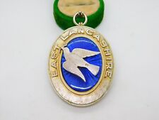 Sterling Silver Gilt East Lancashire Masonic Jewel Medal Antique 1942 London
