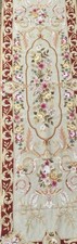 Beautiful Needlepoint Rug Runner 29” X 96”  Floral Theme