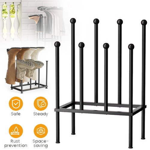 Pair metal welly boot stand - boot,