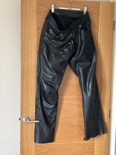 Triumph Leather Black Trousers