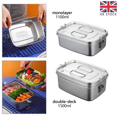 Stainless steel lunch box - stainless,