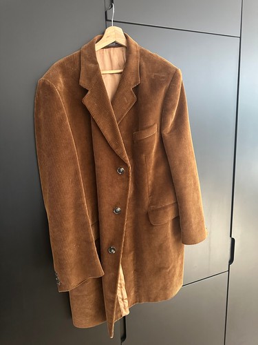 Crombie long corduroy - corduroy, overcoat