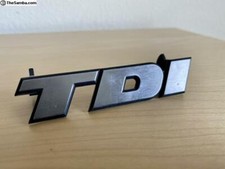 VW TDI Grille Badge Front