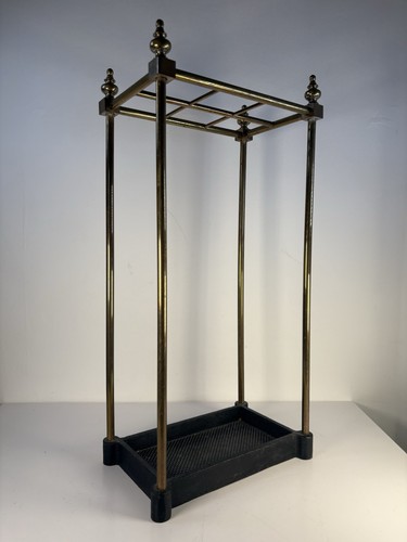 Antique segmented stick stand - stick,