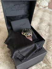 U-Boat Darkmoon BK IP Bronze 40mm Leather Strap Watch
