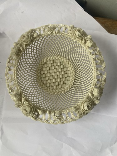 Belleek large basket four - belleek,