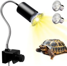 Tortoise Heat Lamp, UVA UVB Light Reptile Kit for Terrapin Tank Vivarium, with 