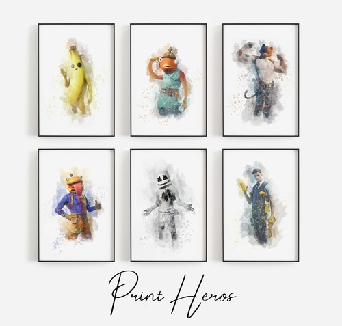 Fortnite art prints - prints-, video