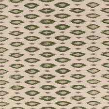 Green Kilim Ikat Style Jacquard Upholstery Fabric For Cushions & Curtains Per M