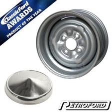 Lotus Cortina Steel Wheel - 6.0J x 13 + Hub Cap