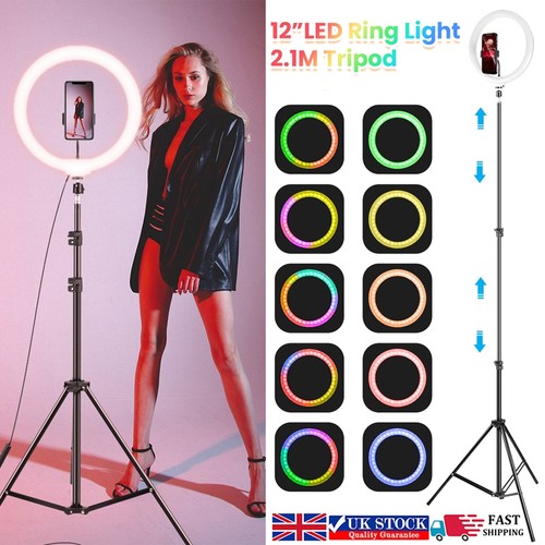 Ring light with - light, tripod