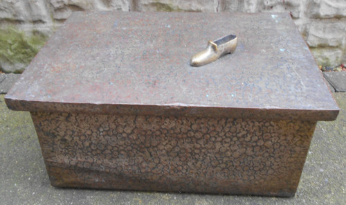 Vintage brass slipper fireside - vintage,