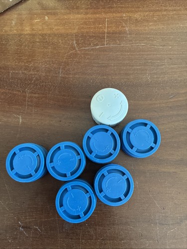 Blue white plastic - blue,