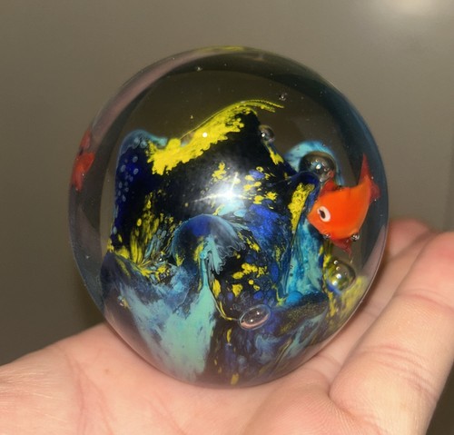 Vintage blown art glass - blown,