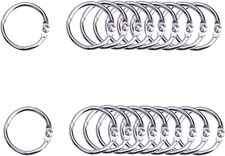 20Pcs Binder Rings Metal Book
